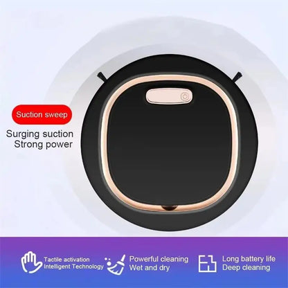 Tactile Activation Lazy Person Intelligent Automatic Sweeping Robot 3-in-1 Wet Dry Home Sweeper USB Rechargeable Vacuum Cleaner