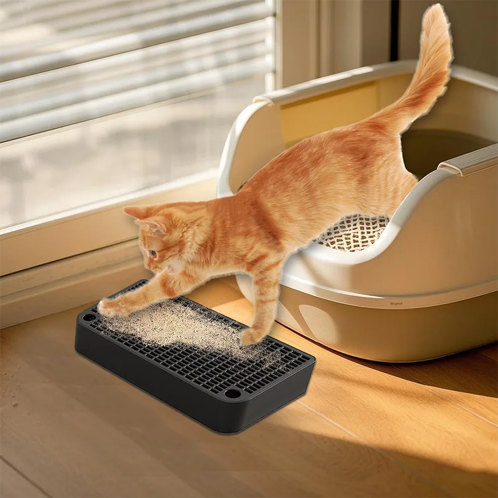 Litter Box Step Cat Litter Ramp with Filter Function Waterproof Home Kitten Toilet Ramp Pedal Universal Litter Box Accessories
