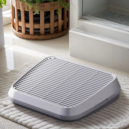 Ramp Elevated Non-Slip Tray Litter Box Step Cat Litter Catcher Mat With Filter Function Anti Tracking Easy Cleaning Supplies