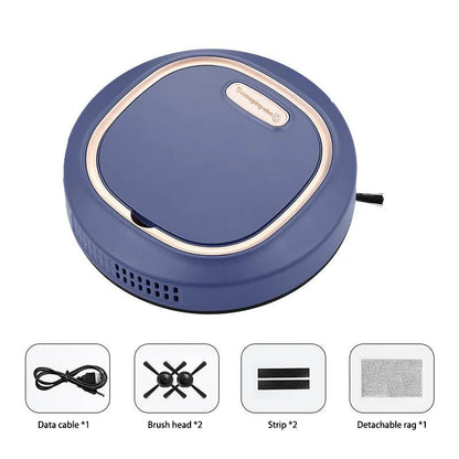 Tactile Activation Lazy Person Intelligent Automatic Sweeping Robot 3-in-1 Wet Dry Home Sweeper USB Rechargeable Vacuum Cleaner