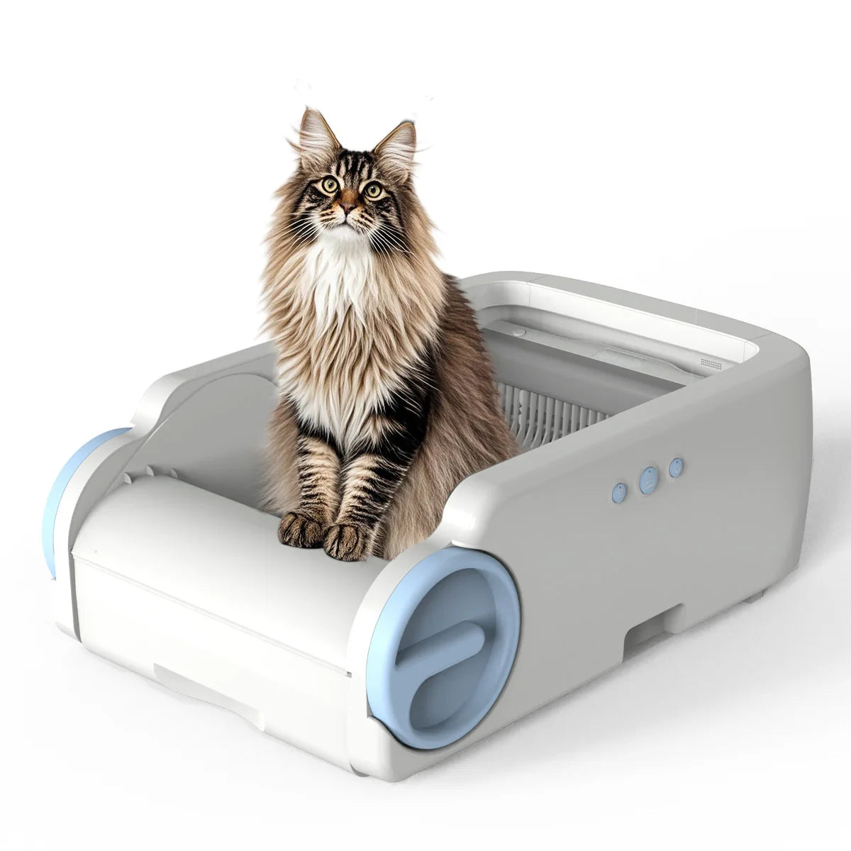 Automatic Self-Cleaning Cat Litter Box - Smart WiFi-Enabled Pet Toilet with Anti-Splash Design & Odor Control